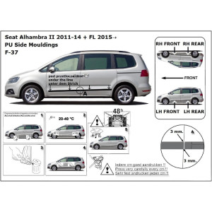 Bandouri laterale Seat Alhambra II (F37)