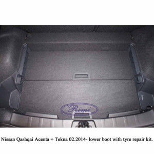 Tavita portbagaj Basic - Nissan Qashqai II J11 (jos/kit) 