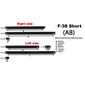 Bandouri laterale VW Transporter T6 scurt (F38AB)