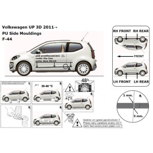 Bandouri laterale VW Up! cu 3 usi (F44)