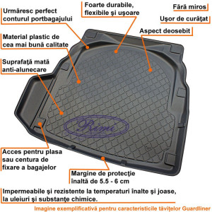 Tavita portbagaj Guardliner - VW Passat B7 berlina 2010-2014