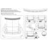 Protectie prag incarcare portbagaj Rider - Fiat 500 hb 3 usi, 09.2007-