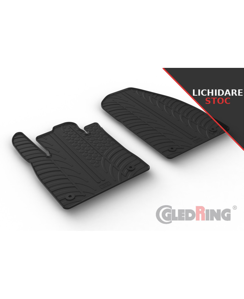 Covorase cauciuc Ford Tourneo Courier II 2024-prezent, doar locurile din fata (Gledring)